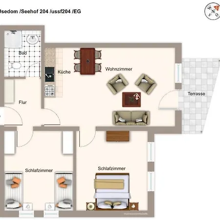 Seehof Seehof 204 Apartmán Heringsdorf (Usedom)